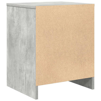 Nachttische 2 Stk. mit Schublade Betongrau 40x34x50 cm