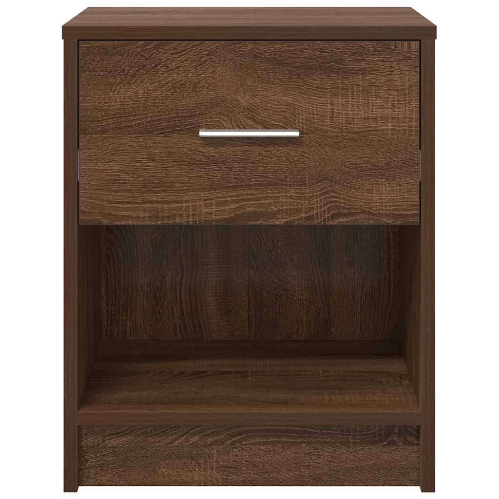 Nachttische 2 Stk. mit Schublade Eichen-Optik 40x34x50 cm