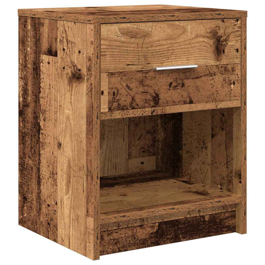 Nachttisch mit Schublade Altholz-Optik 40x34x50 cm
