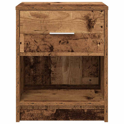 Nachttisch mit Schublade Altholz-Optik 40x34x50 cm