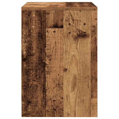 Nachttische 2 Stk. mit Schublade Altholz-Optik 40x34x50 cm