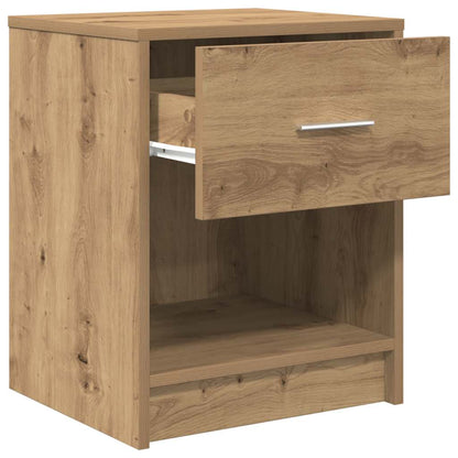 Nachttische 2 Stk. mit Schublade Artisan-Eiche 40x34x50 cm