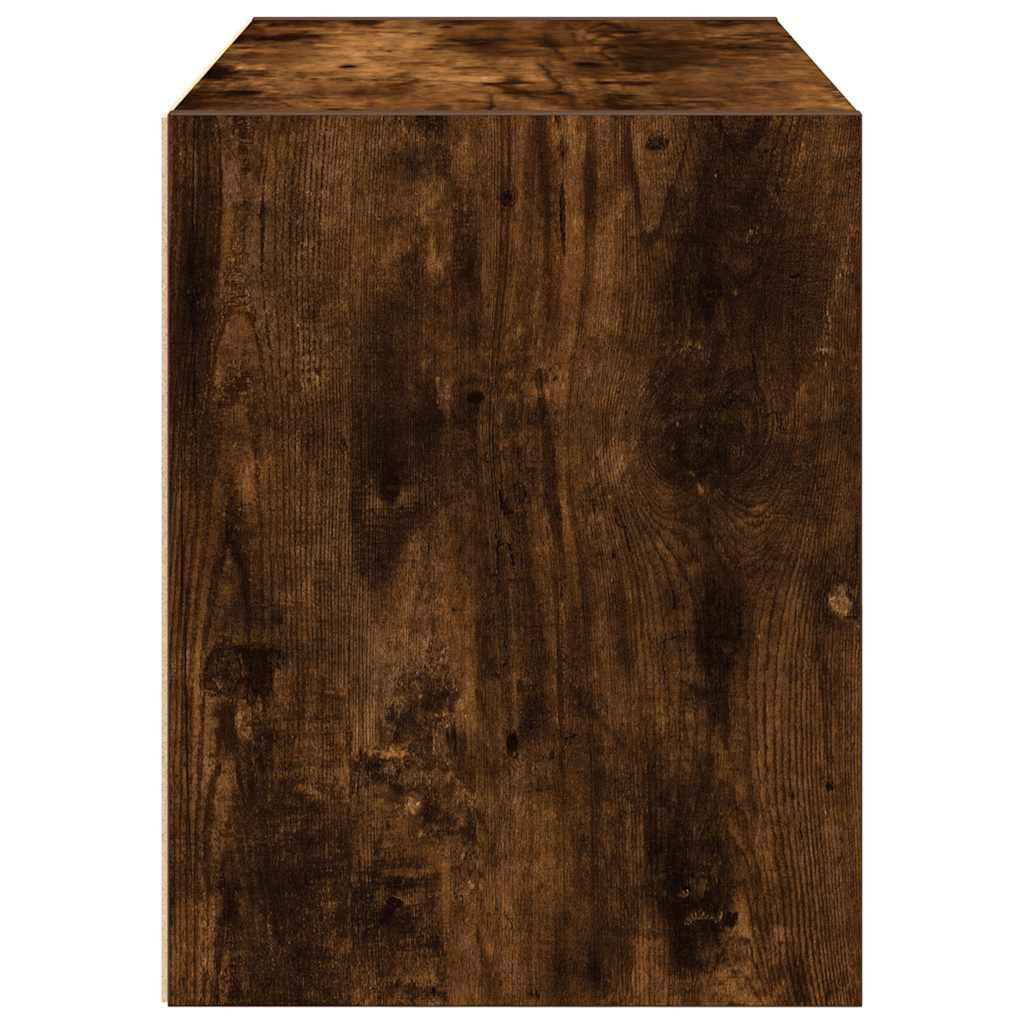 Schrank mit 2 Schubladen Räuchereiche 60x31x40 cm Holzwerkstoff