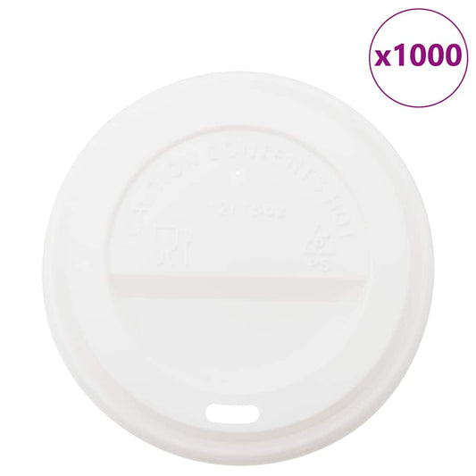 Deckel für Pappbecher Ø90 mm 12oz 16oz 1000Stk. Weiß Kunststoff