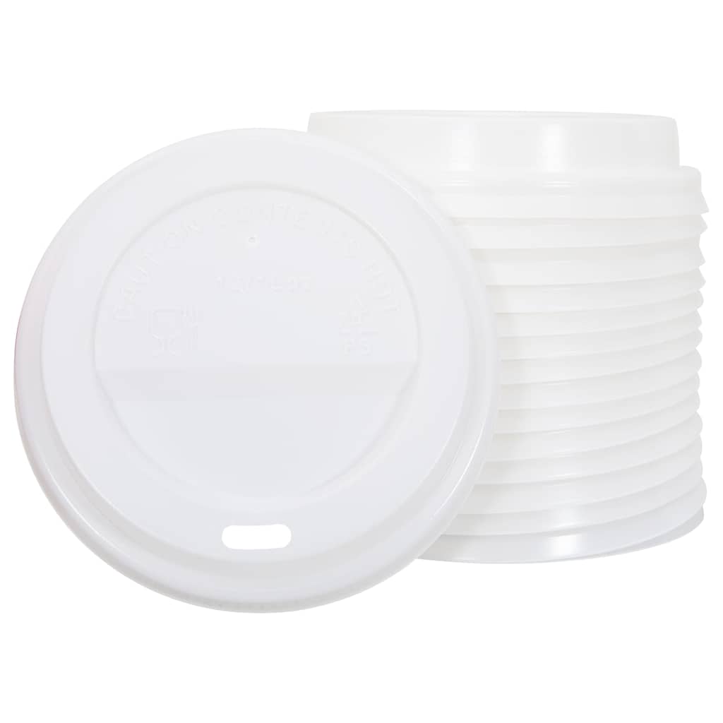 Deckel für Pappbecher Ø90 mm 12oz 16oz 1000Stk. Weiß Kunststoff