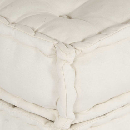 Pouf Modular Creme 70x70x54 cm Stoff