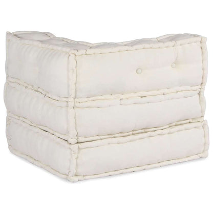 Pouf Modular Creme 70x70x54 cm Stoff