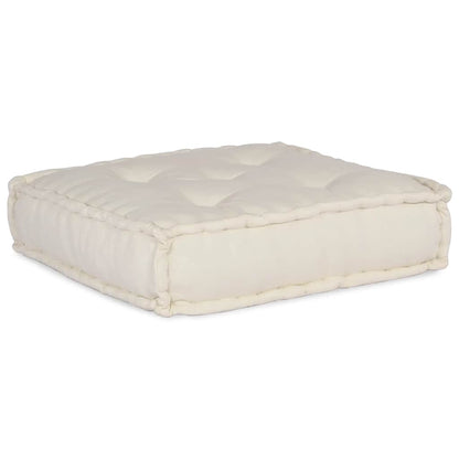 Pouf Modular Creme 70x70x54 cm Stoff