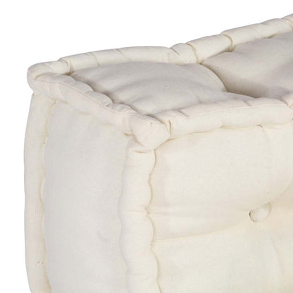 Pouf Modular Creme 70x70x54 cm Stoff