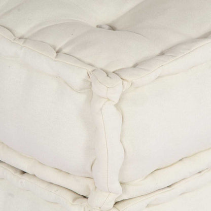 Pouf Modular Creme 70x70x54 cm Stoff