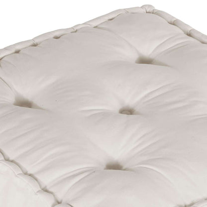 Pouf Modular Creme 70x70x36 cm Stoff