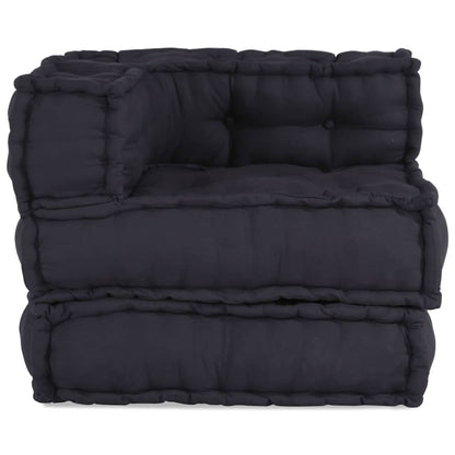 Pouf Modular Anthrazit 70x70x54 cm Stoff