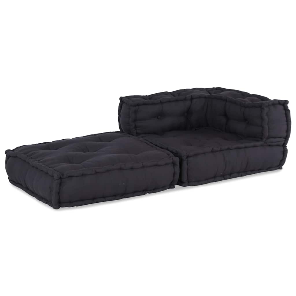 Pouf Modular Anthrazit 70x70x54 cm Stoff