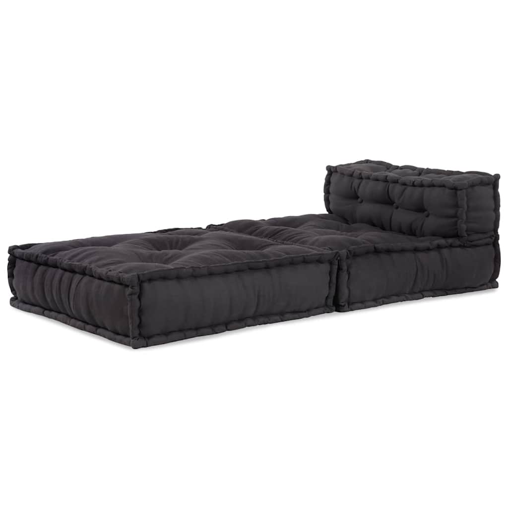 Pouf Modular Anthrazit 70x70x54 cm Stoff