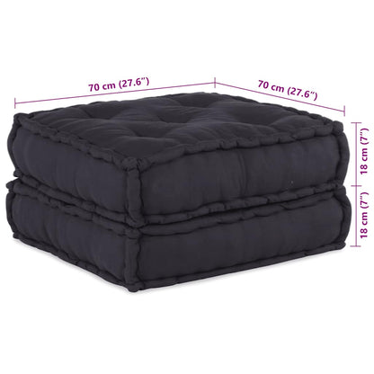 Pouf Modular Anthrazit 70x70x36 cm Stoff