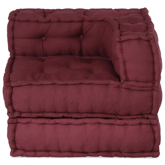 Pouf Modular Kastanienbraun 70x70x54 cm Stoff