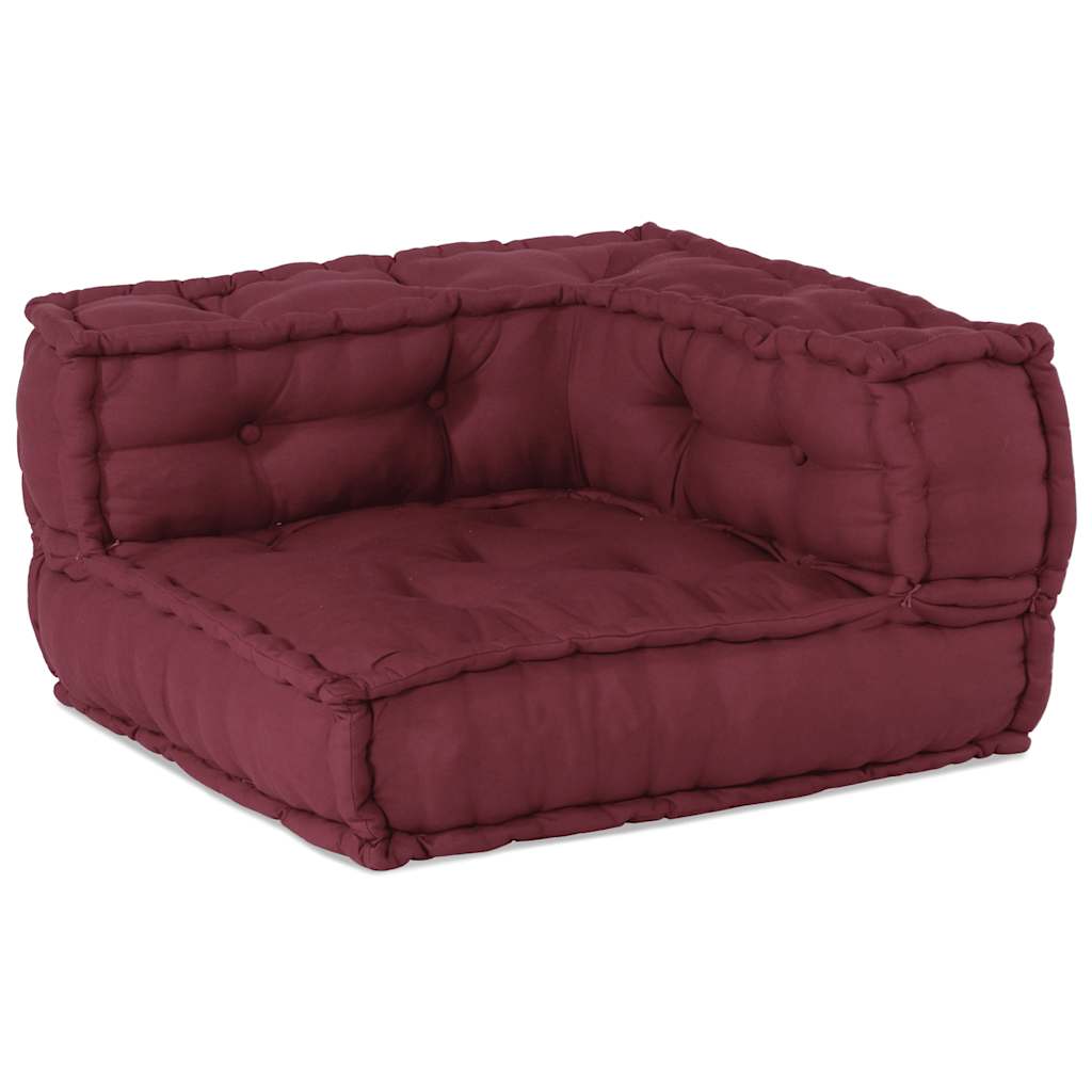 Pouf Modular Kastanienbraun 70x70x54 cm Stoff
