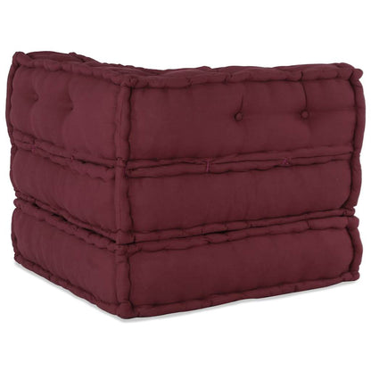 Pouf Modular Kastanienbraun 70x70x54 cm Stoff