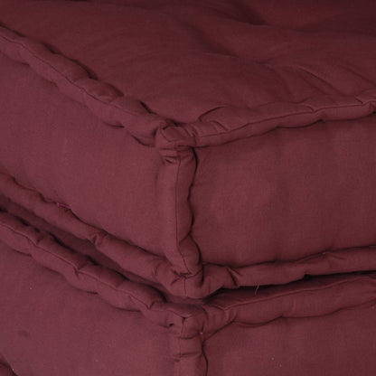 Pouf Modular Kastanienbraun 70x70x54 cm Stoff