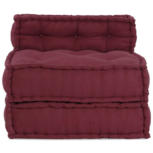 Pouf Modular Kastanienbraun 70x70x54 cm Stoff