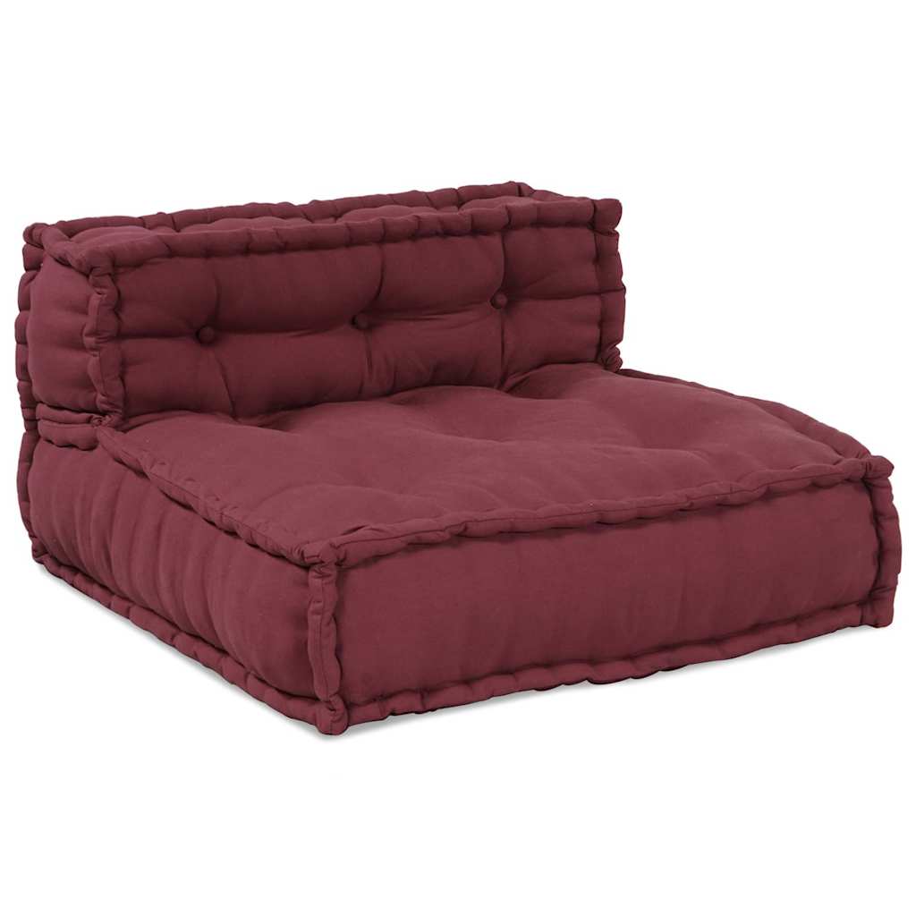 Pouf Modular Kastanienbraun 70x70x54 cm Stoff