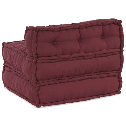 Pouf Modular Kastanienbraun 70x70x54 cm Stoff
