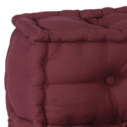 Pouf Modular Kastanienbraun 70x70x54 cm Stoff