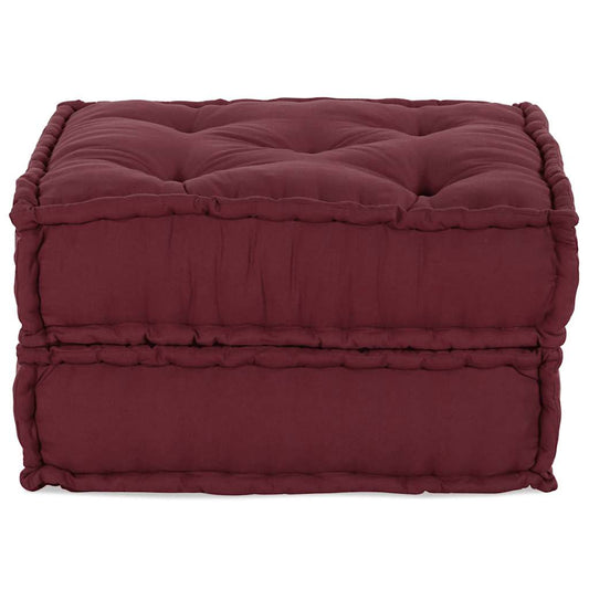 Pouf Modular Kastanienbraun 70x70x36 cm Stoff