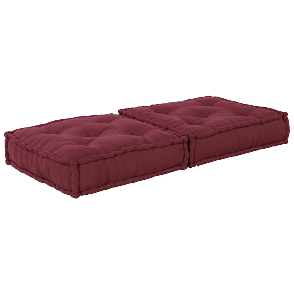 Pouf Modular Kastanienbraun 70x70x36 cm Stoff