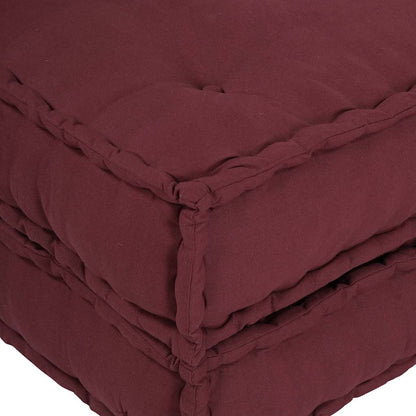 Pouf Modular Kastanienbraun 70x70x36 cm Stoff