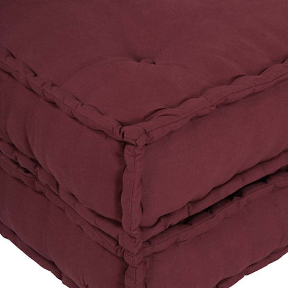 Pouf Modular Kastanienbraun 70x70x36 cm Stoff