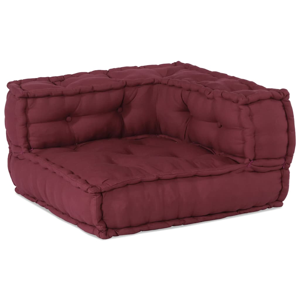 Pouf Modular Kastanienbraun 140x70x36 cm Stoff