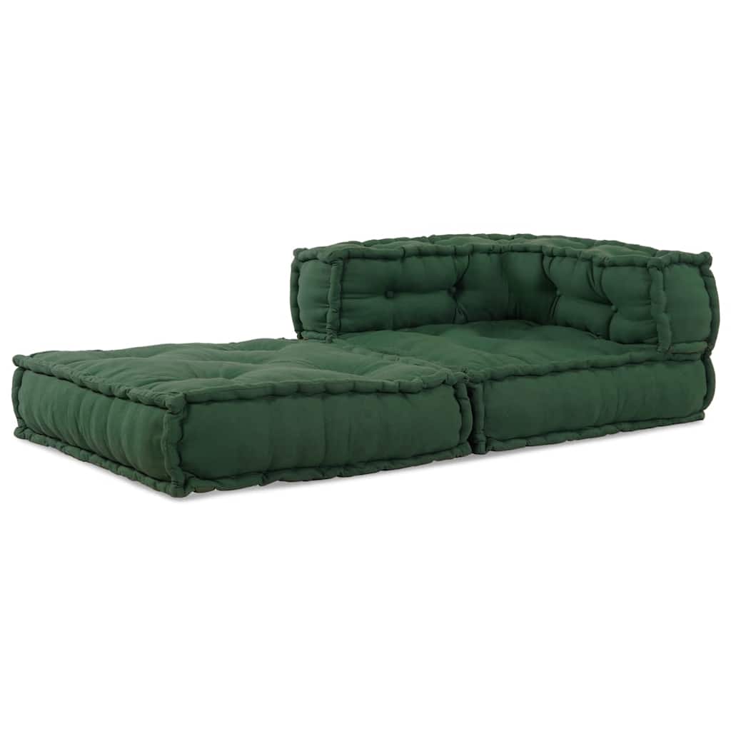 Pouf Modular Grün 70x70x54 cm Stoff