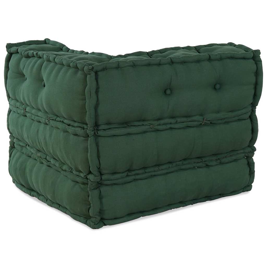 Pouf Modular Grün 70x70x54 cm Stoff