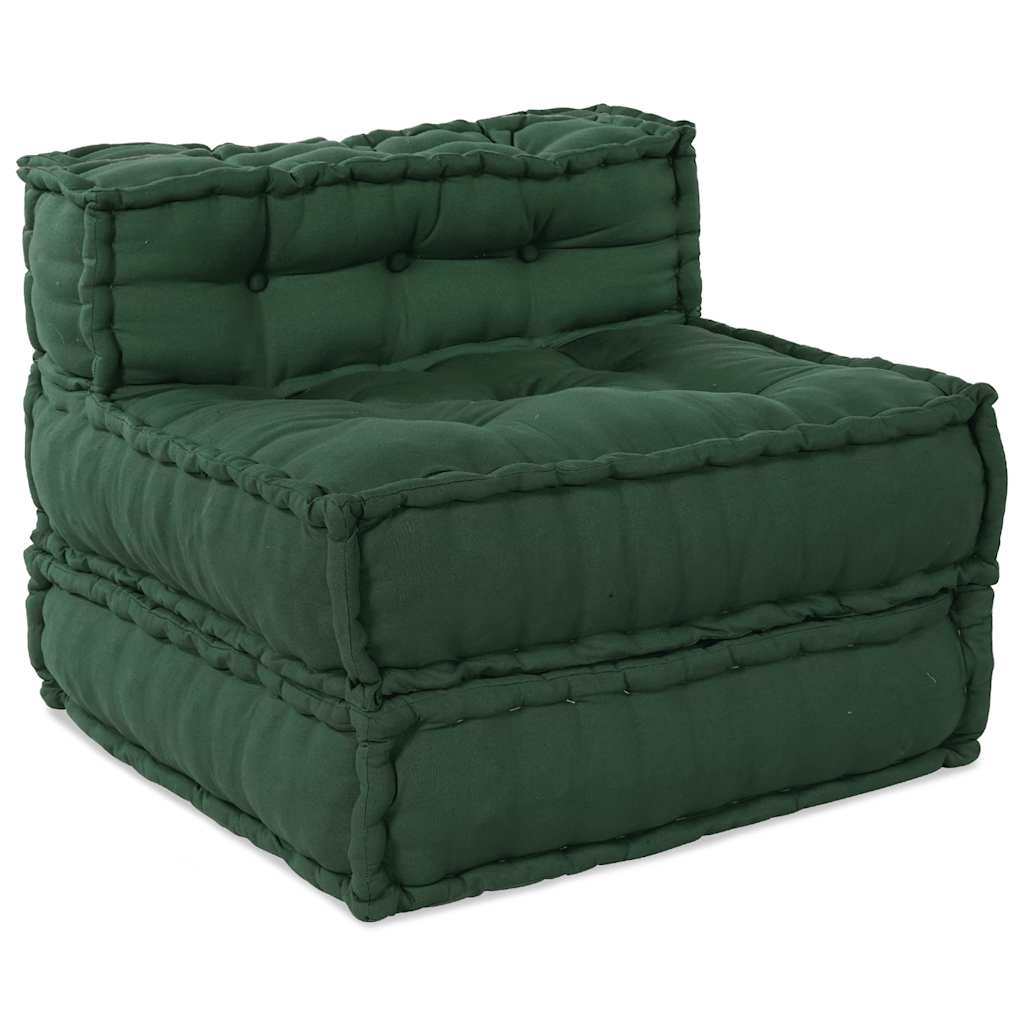 Pouf Modular Grün 70x70x54 cm Stoff