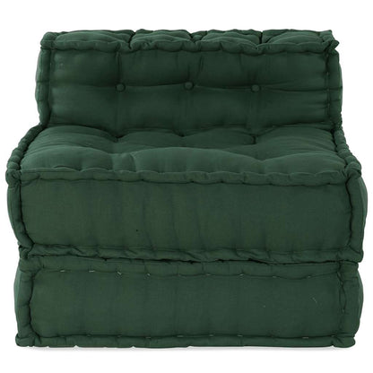 Pouf Modular Grün 70x70x54 cm Stoff