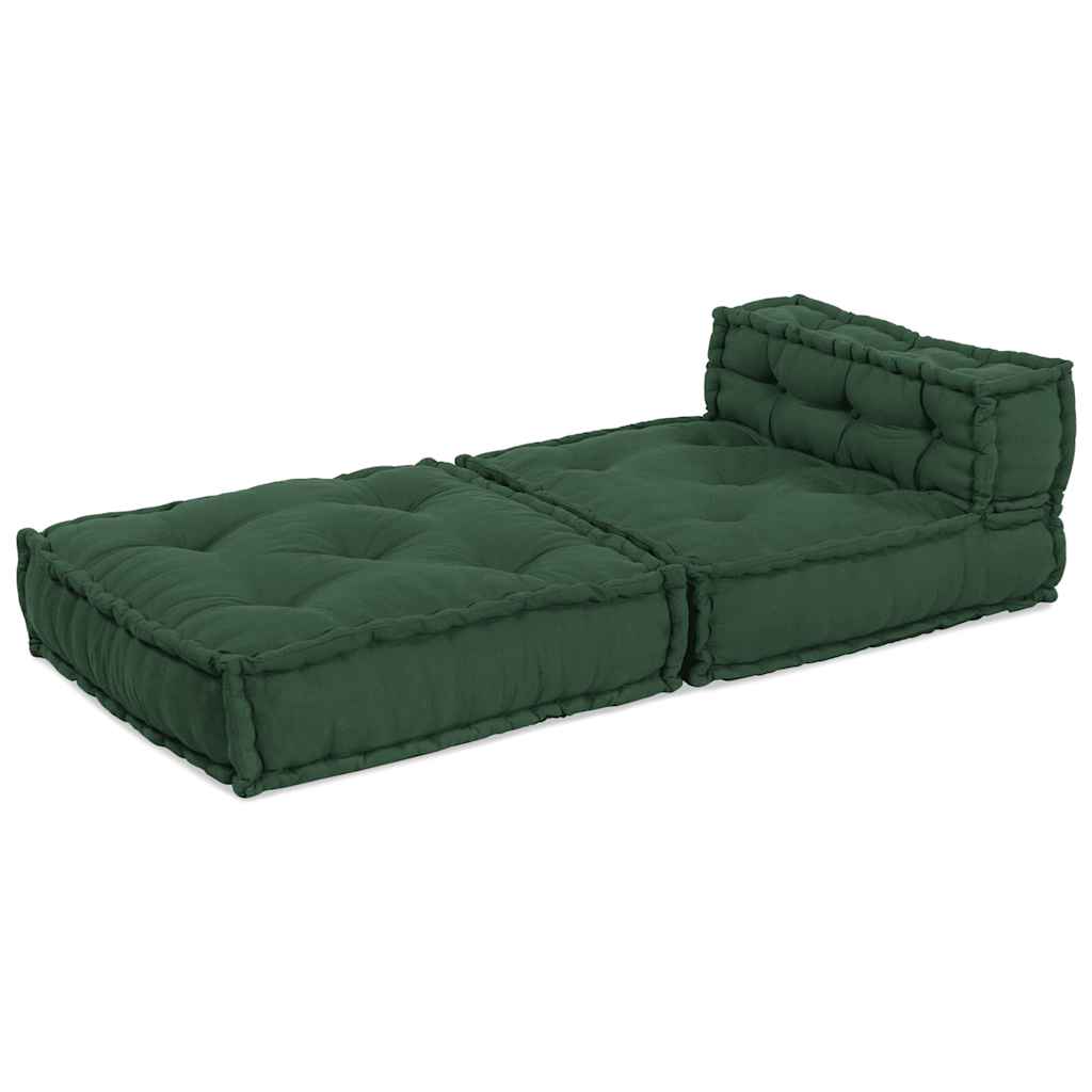 Pouf Modular Grün 70x70x54 cm Stoff