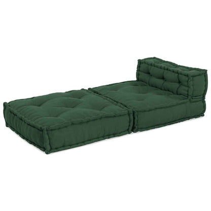 Pouf Modular Grün 70x70x54 cm Stoff