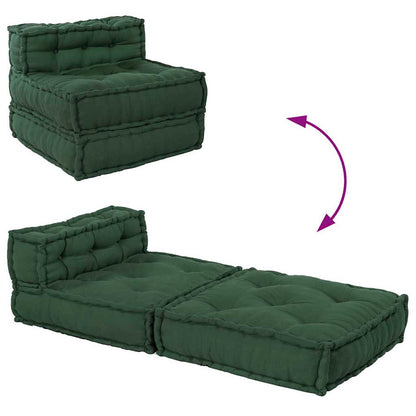 Pouf Modular Grün 70x70x54 cm Stoff