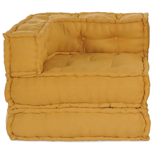 Pouf Modular Gelb 70x70x54 cm Stoff