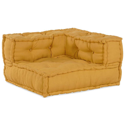 Pouf Modular Gelb 70x70x54 cm Stoff