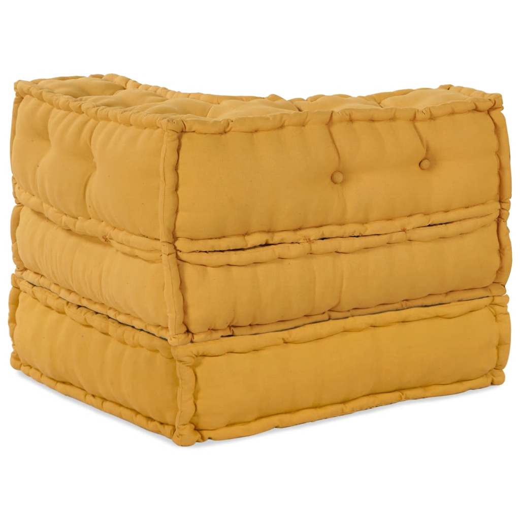 Pouf Modular Gelb 70x70x54 cm Stoff