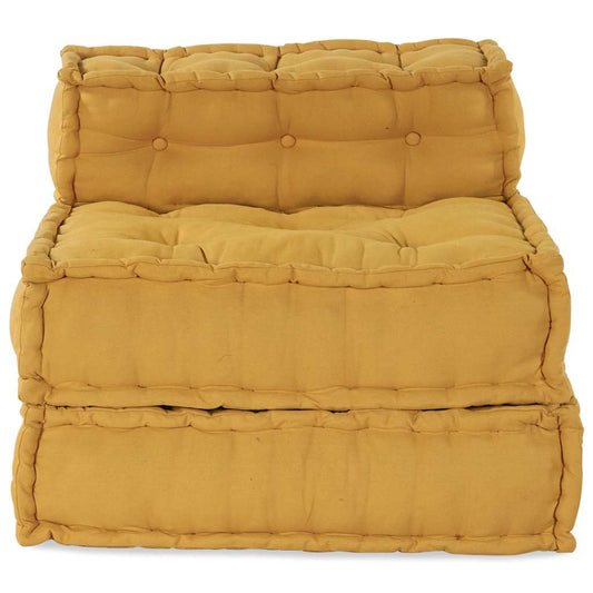 Pouf Modular Gelb 70x70x54 cm Stoff