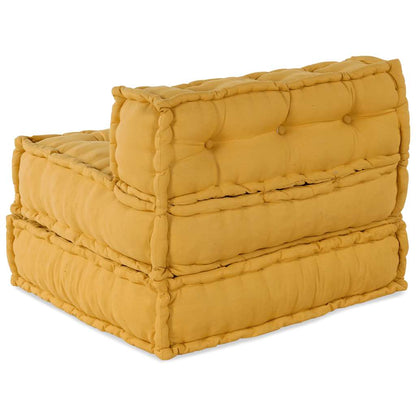 Pouf Modular Gelb 70x70x54 cm Stoff