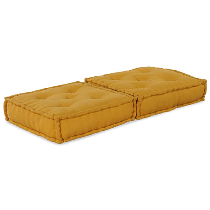 Pouf Modular Gelb 70x70x36 cm Stoff