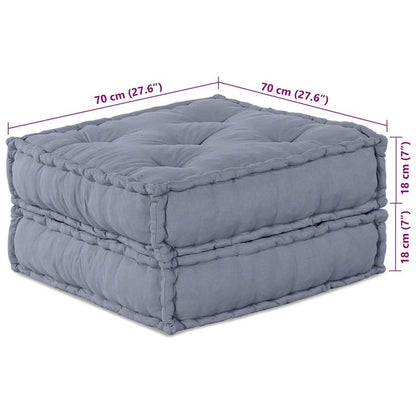 Kissen Grau 70 x 70 x 36 cm Polyester