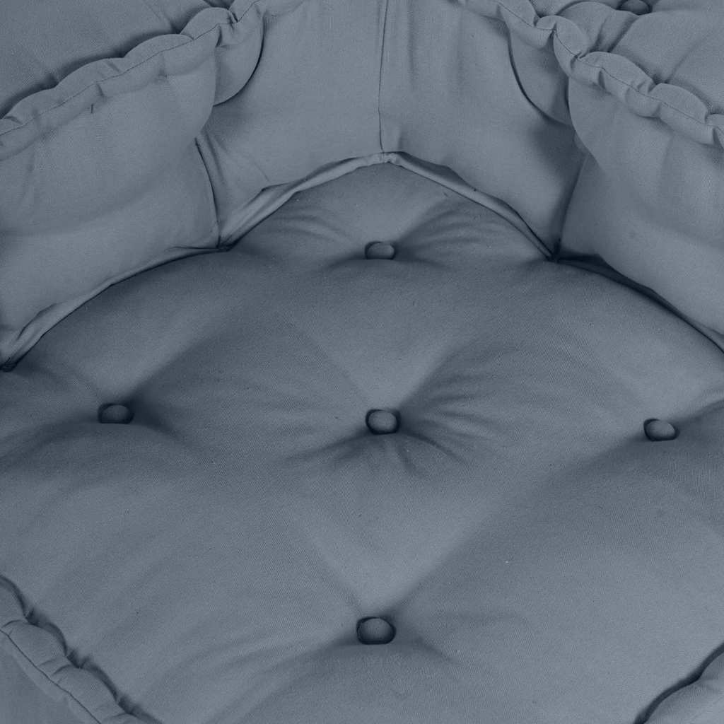 Kissen Grau 140 x 70 x 36 cm Polyester