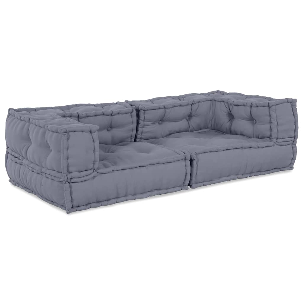 Kissen Grau 140 x 70 x 36 cm Polyester