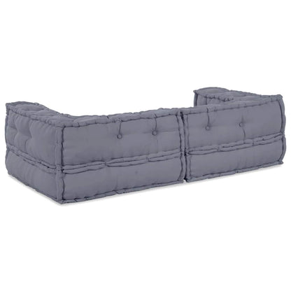Kissen Grau 140 x 70 x 36 cm Polyester