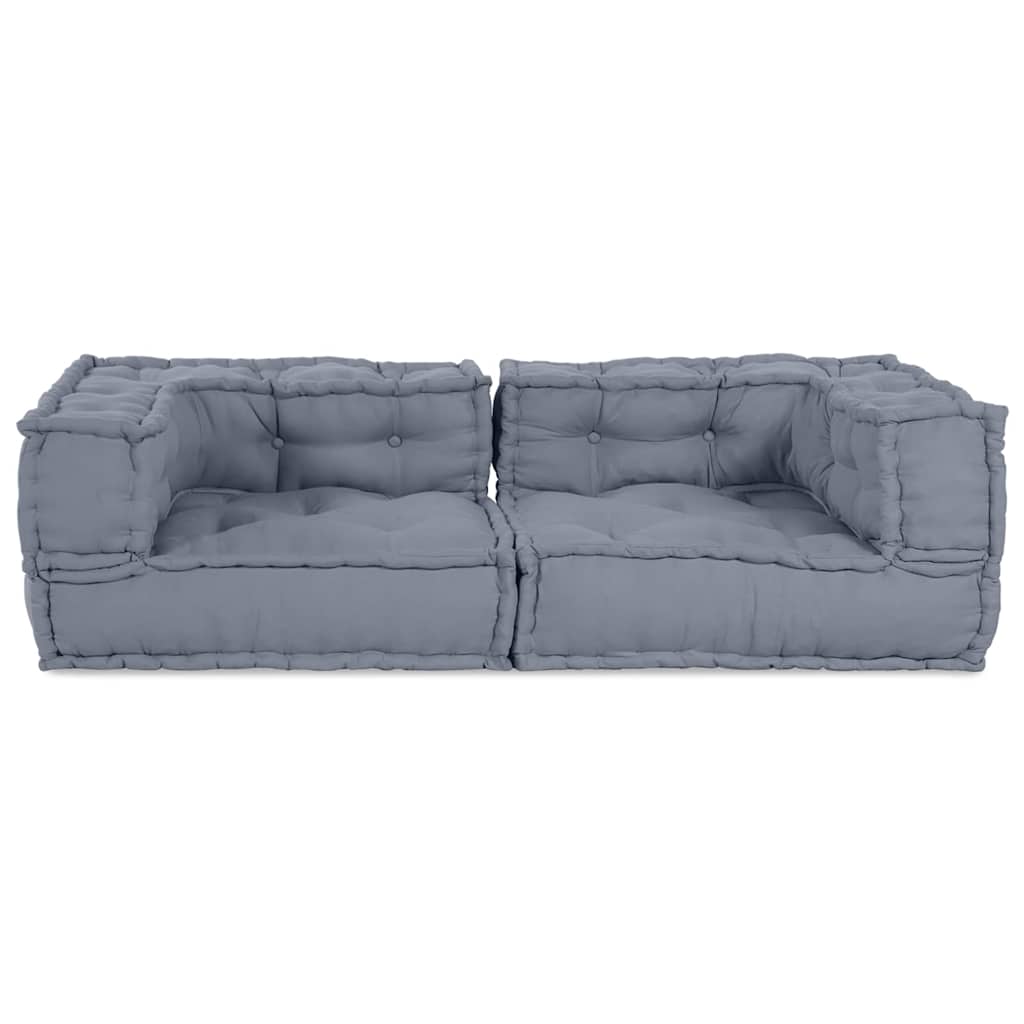 Kissen Grau 140 x 70 x 36 cm Polyester